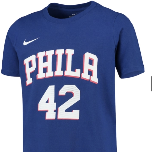 Nike Al Horford Royal Philadelphia 76ers T-shirt, Youths Nike, Size L - Picture 1 of 10